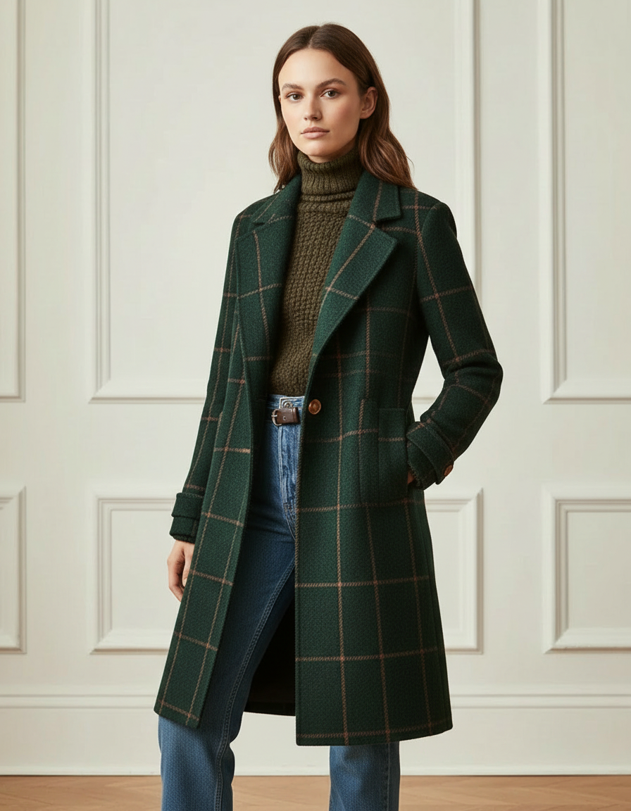 The Check Wool Coat