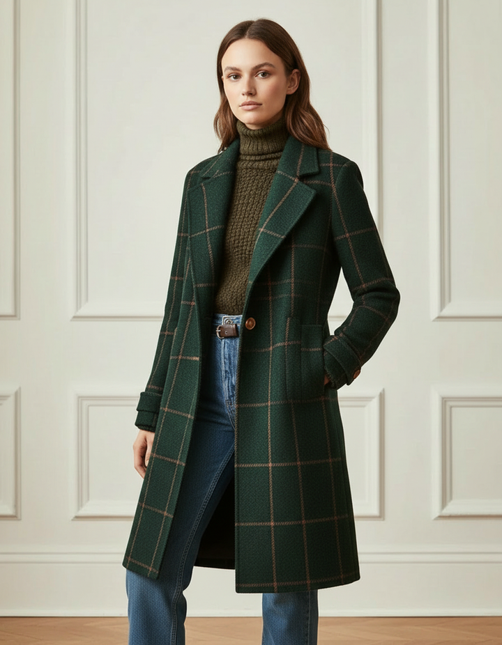 The Check Wool Coat