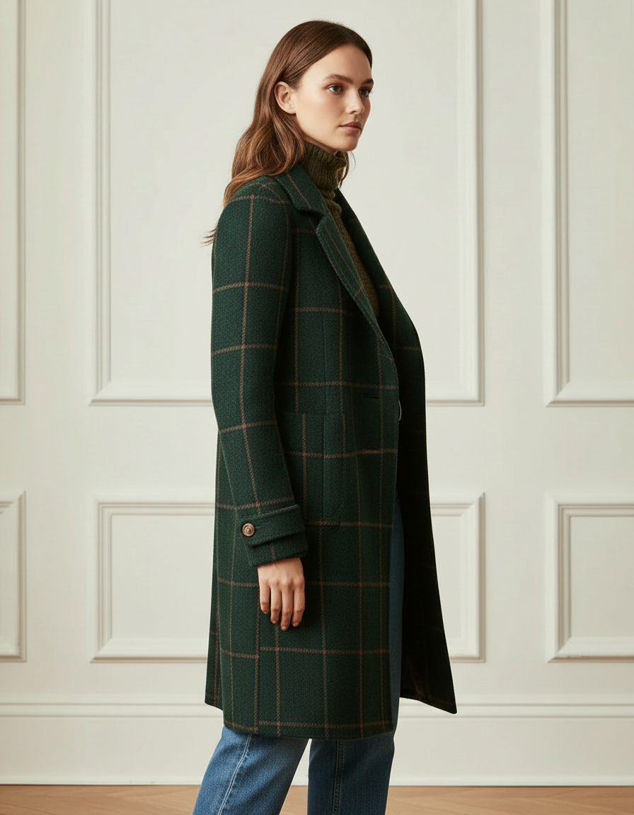The Check Wool Coat