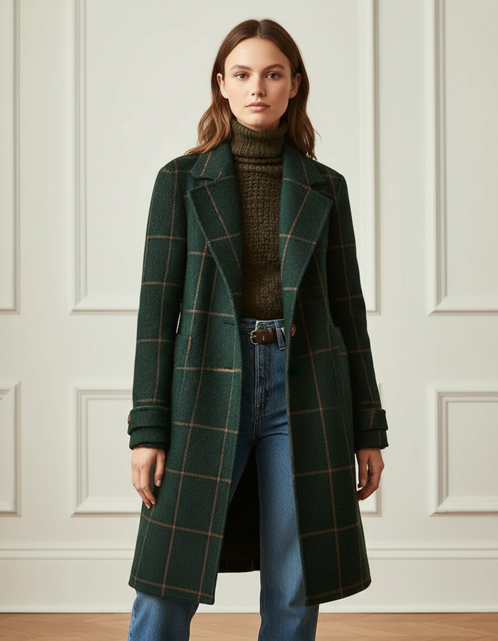 The Check Wool Coat
